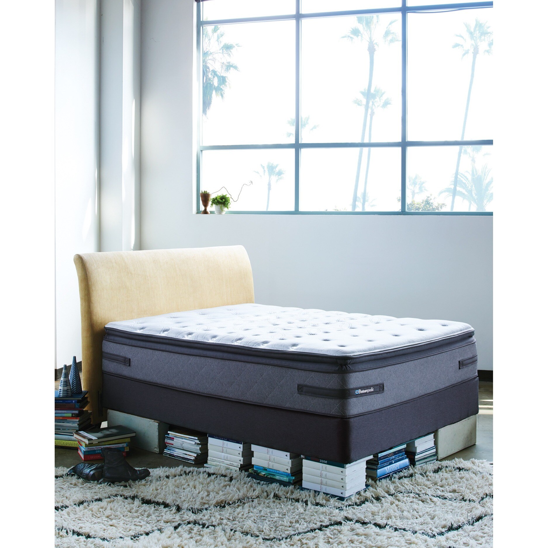 Shop Sealy Posturepedic Hames Valley Plush Euro Pillow Top King