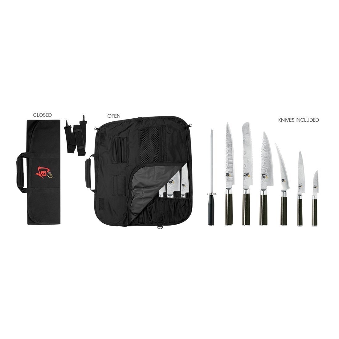 Shun DMS0899 Classic 8 Piece Student Knife Set