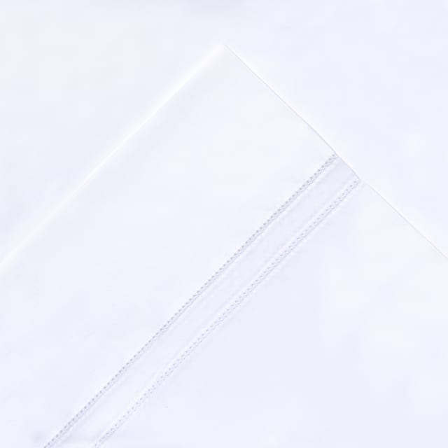 Pointehaven 620 Thread Count Long Staple Cotton Pillow Cases Pair - White - King