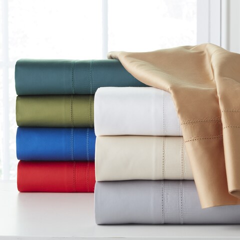 Pointehaven 620 Thread Count Long Staple Cotton Pillow Cases Pair