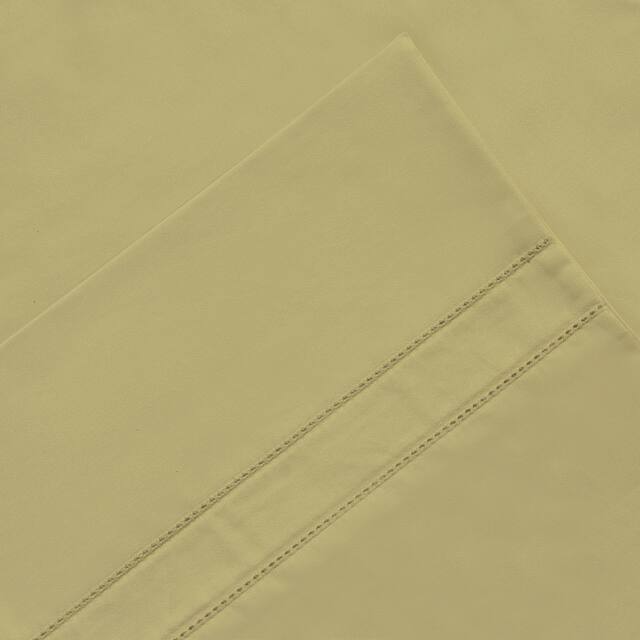 Pointehaven 620 Thread Count Long Staple Cotton Pillow Cases Pair - Bone - King