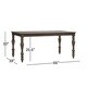 Pranzo Rectangular 66-inch Extending Dining Table and Set with Baluster Legs by iNSPIRE Q Classic - Thumbnail 17