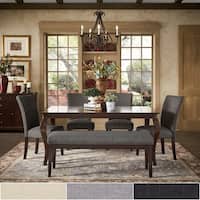 Pranzo Rectangular 66-inch Extending Dining Table and Set with Cabriole Legs by iNSPIRE Q Classic