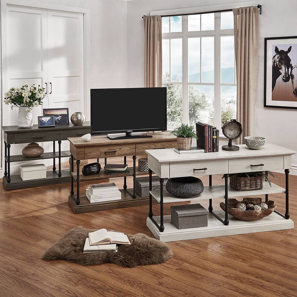 Barnstone Cornice Drawers Media TV Stand Console by iNSPIRE Q Artisan