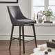 preview thumbnail 5 of 28, Sasha Espresso Barrel Back Counter Stools (Set of 2) iNSPIRE Q Modern
