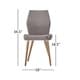 preview thumbnail 7 of 14, Abelone Contour Upholstered Dining Chairs (Set of 2) by iNSPIRE Q Modern