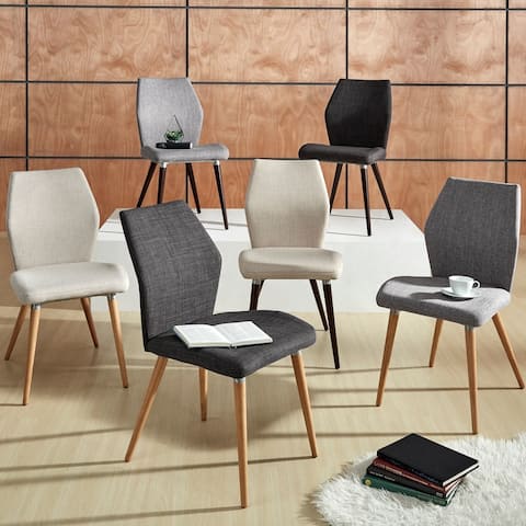 Abelone Contour Upholstered Dining Chairs (Set of 2) by iNSPIRE Q Modern
