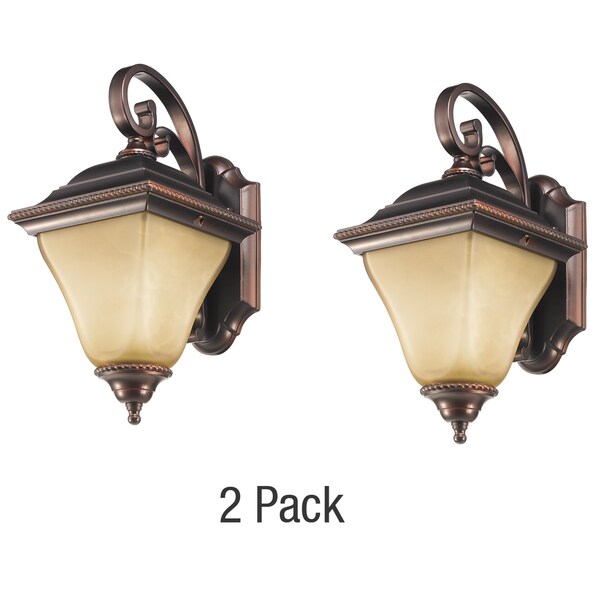 Laurel Designs Jameson Rubbed Bronze Aluminum Outdoor Wall Laurel Designs Jameson Rubbed Bronze Aluminum Outdoor Wall Light Set Of 2
