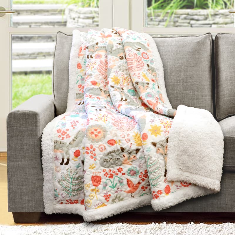 Lush Decor Pixie Fox Sherpa Throw
