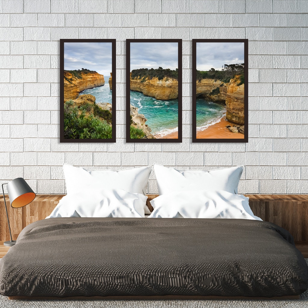 Australia Framed Plexiglass Wall Art Set of 3 Victoria Picture Perfect InternationalLoch Ard Gorge 