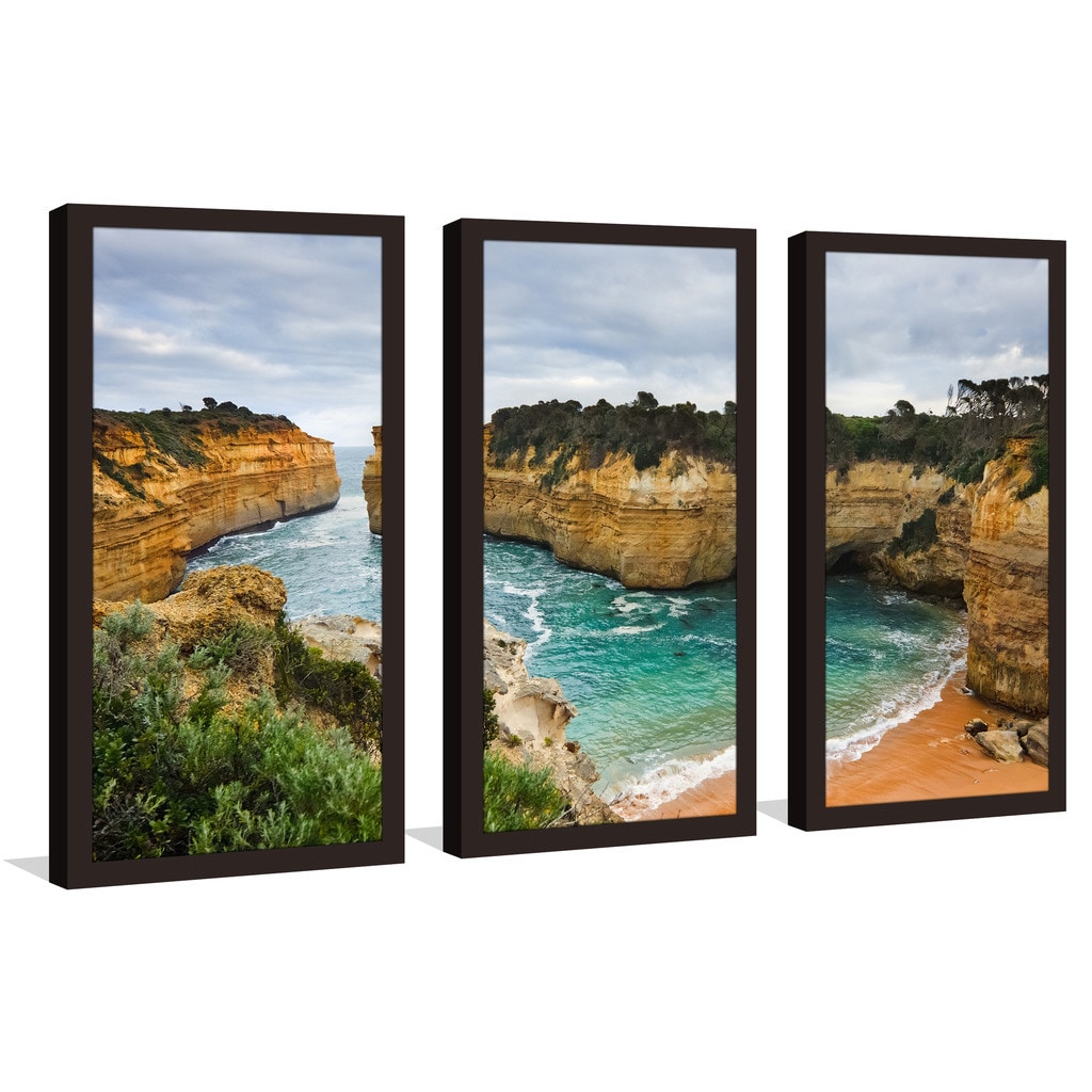 Australia Framed Plexiglass Wall Art Set of 3 Victoria Picture Perfect InternationalLoch Ard Gorge 