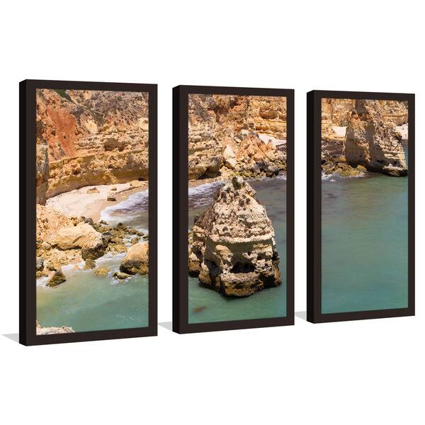 Shop Coastal Scenery Framed Plexiglass Wall Art Set Of 3 On Sale Overstock 12923338
