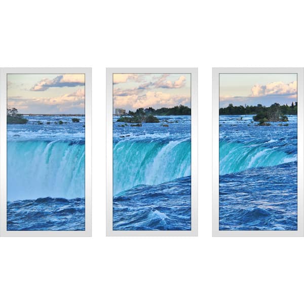 "Fallin" Framed Plexiglass Wall Art Set of 3 Bed Bath & Beyond 12923469