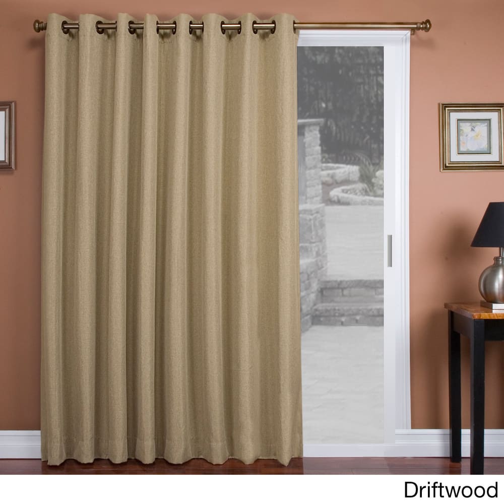 Tacoma Double-Blackout Grommet Patio Curtain Panel - 106"w x 84"l - 106"w x 84"l