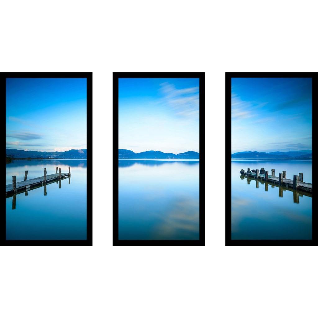  Versilia Massaciuccoli Lake Framed Plexiglass Wall Art Set Large EBay
