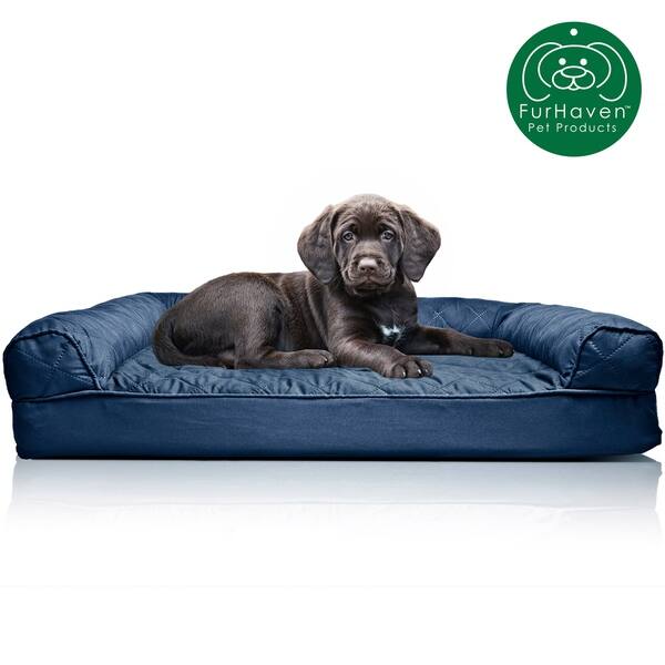 Shop Furhaven Pet Bed Quilted Orthopedic Sofa Dog Bed Free