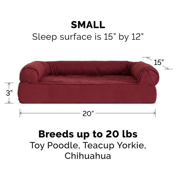 Shop Furhaven Pet Bed Quilted Orthopedic Sofa Dog Bed Free