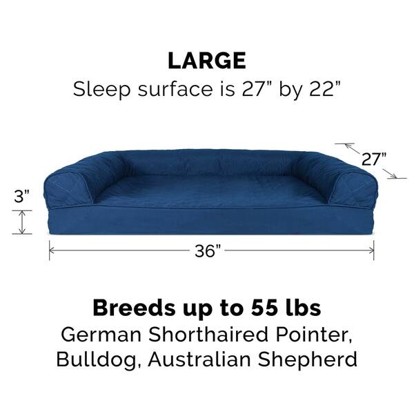 Shop Furhaven Pet Bed Quilted Orthopedic Sofa Dog Bed Free