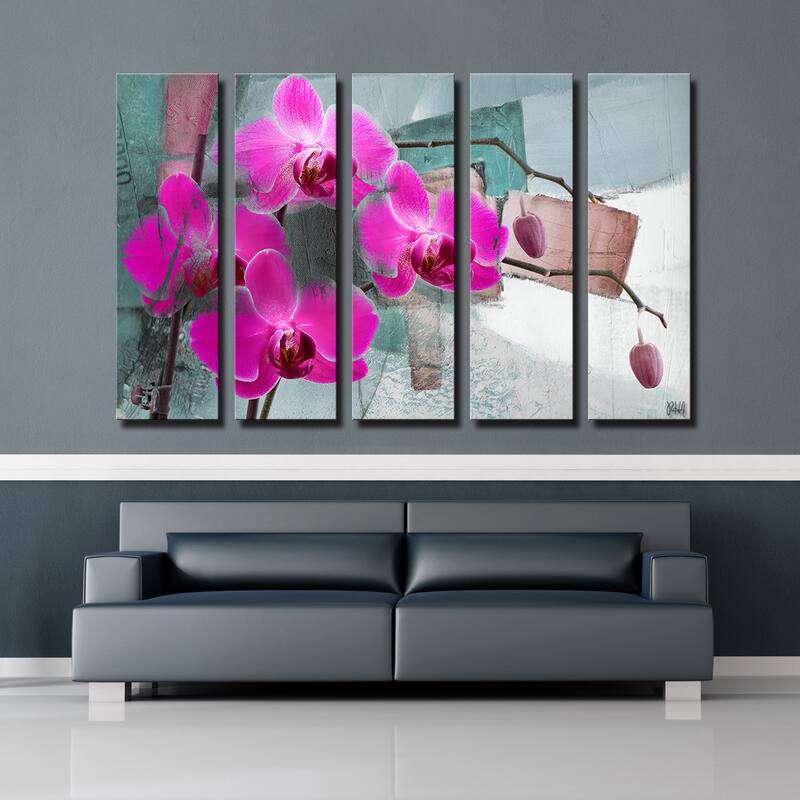 Ready2HangArt 'Painted Petals XIII' 5-PC Canvas Art Set