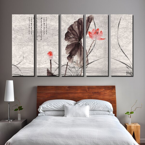 Ready2HangArt 'Painted Petals XI' 5-PC Canvas Art Set