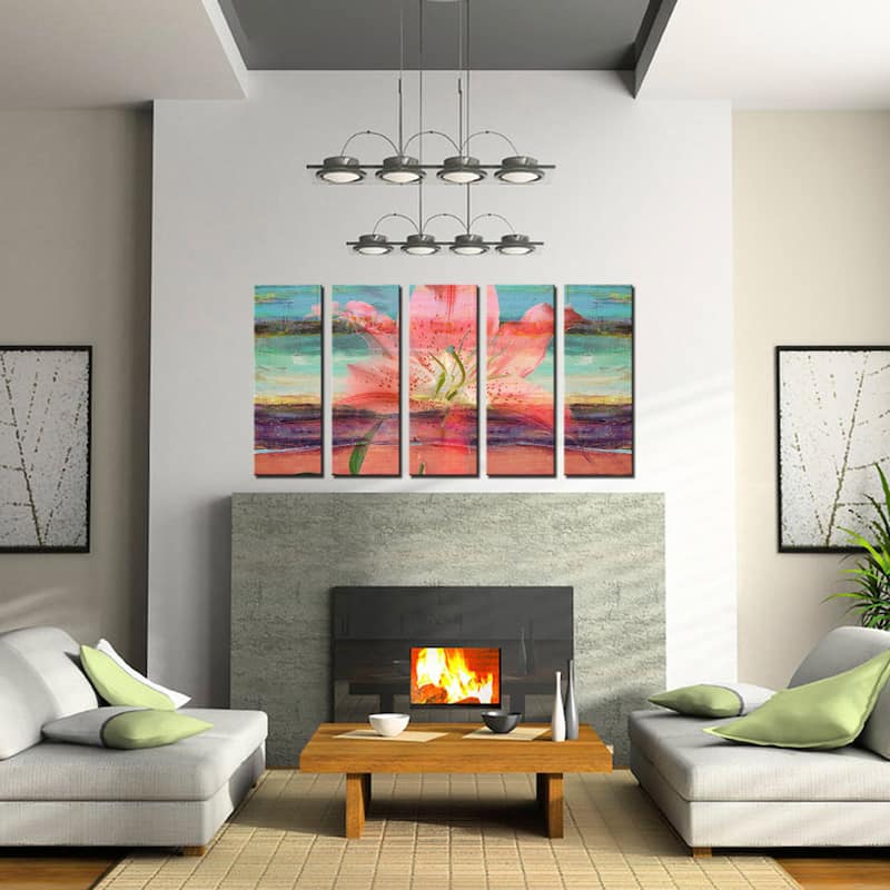 Ready2HangArt 'Painted Petals IX' 5-PC Canvas Wall Art Set