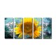 preview thumbnail 3 of 2, Ready2HangArt 'Painted Petals VIII' 5-Piece Canvas Wall Art
