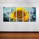 preview thumbnail 1 of 2, Ready2HangArt 'Painted Petals VIII' 5-Piece Canvas Wall Art