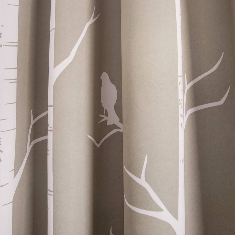Lush Decor Bird on the Tree Room Darkening Window Curtain Panel Pair