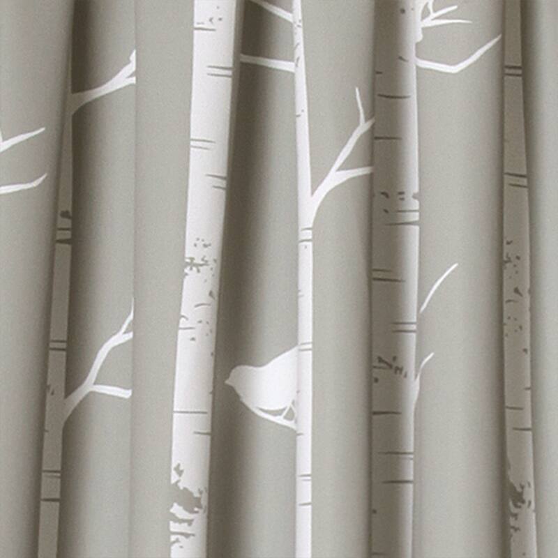 Lush Decor Bird on the Tree Room Darkening Window Curtain Panel Pair