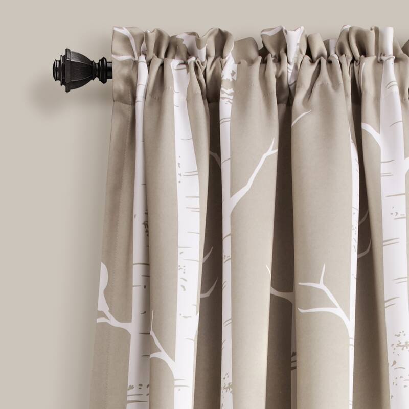 Lush Decor Bird on the Tree Room Darkening Window Curtain Panel Pair