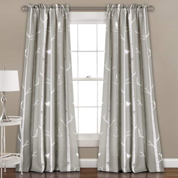 Lush Decor Bird On The Tree Room Darkening Window Curtain Panel Pair On Sale Overstock 12924716