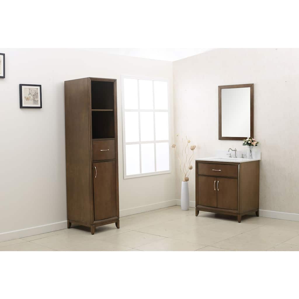 Legion Furniture Brown 3-piece Bathroom Vanity Set