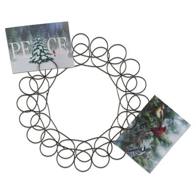 TAG Christmas Spiral Wreath Greeting Card Holder