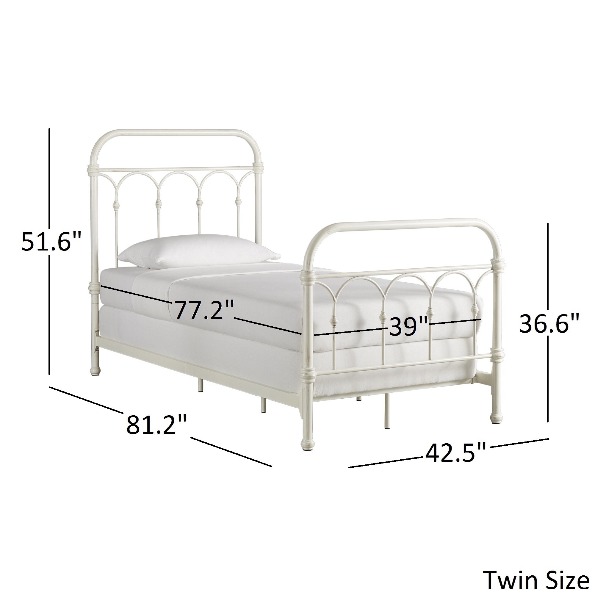 Details about   Mercer Casted Knot Metal Bed By INSPIRE Q Classic 