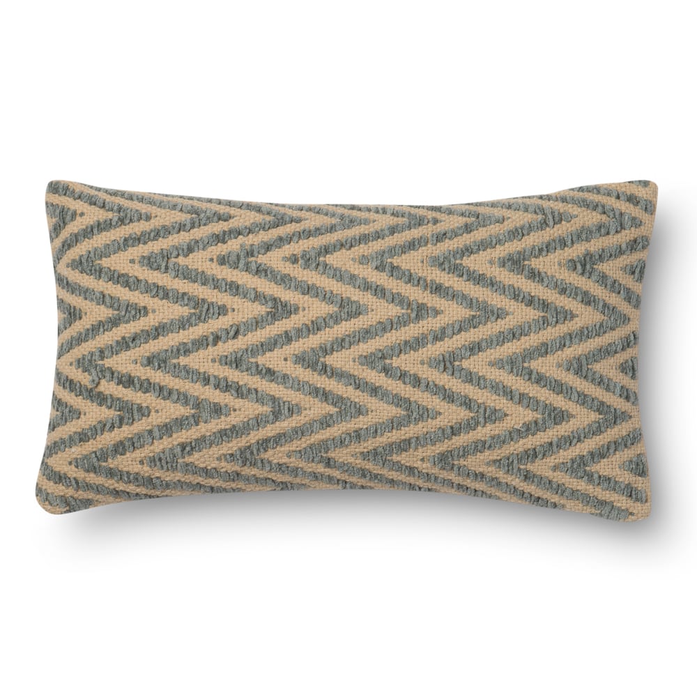 Woven Chevron Feather and Down Filled or Polyester Filled 12 x 22 Throw Pillow or Pillow Cover