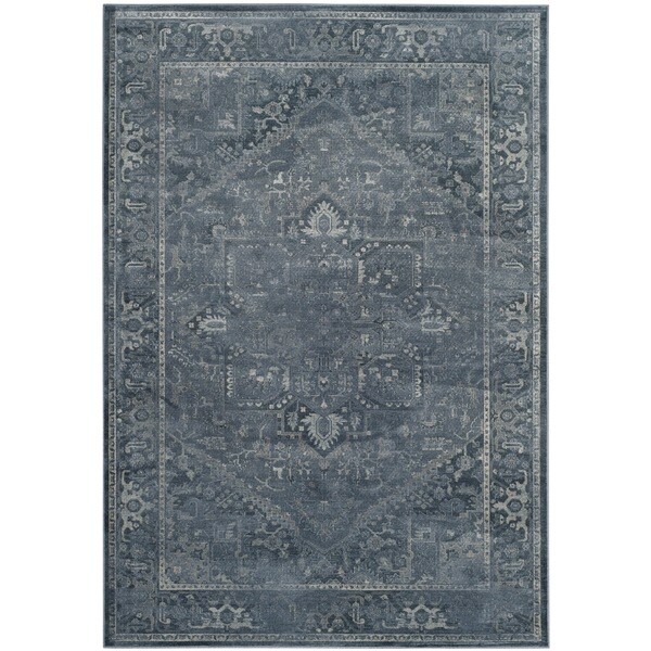 Safavieh Vintage Oriental Blue Distressed Silky Viscose Rug - 7' x 10'