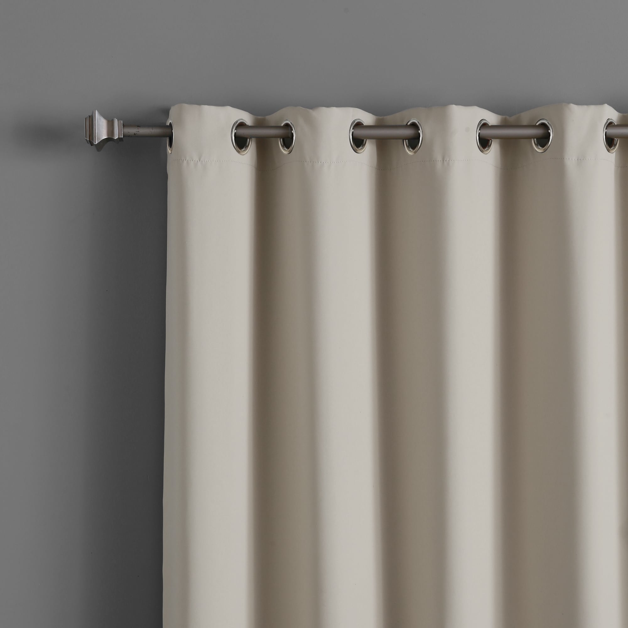 Wide Width Nickel Grommet Top Blackout Curtain 80 Inch by 84 Inch Panel