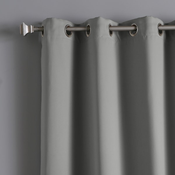 Wide Width Nickel Grommet Top Blackout Curtain 80 Inch by 84 Inch Panel