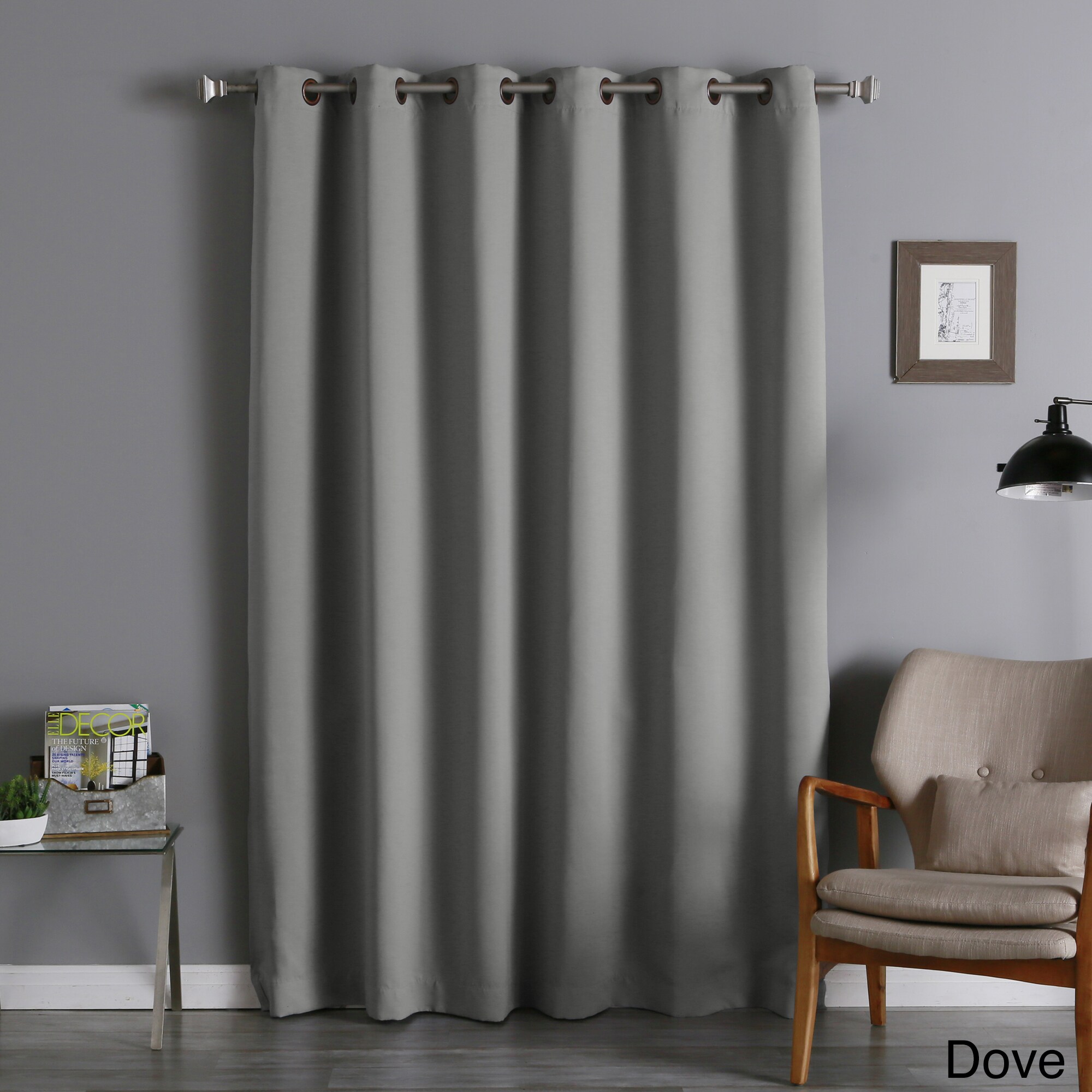 2 Panels, 52 by 84-Inch, Platinum & Greyish White NICETOWN Nursery Star Window Curtain Panels Room Darkening Blackout Drapes with Eyelets for Girls Room