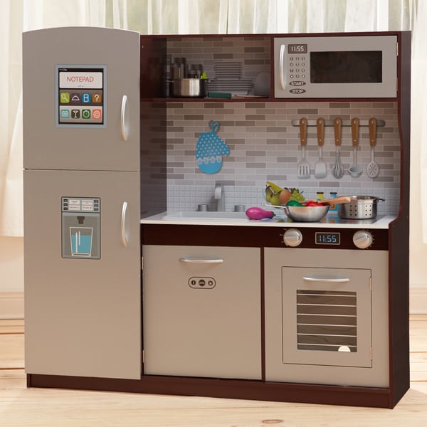 Shop Teamson Kids Uptown Espresso Play Kitchen - Free ...