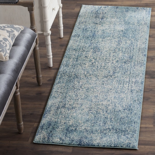 Safavieh Evoke Vintage Oriental Blue/ Ivory Distressed Rug (2' 2 x 9')