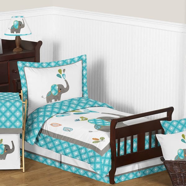 Shop Sweet Jojo Designs Mod Elephant Comforter Set Free Shipping