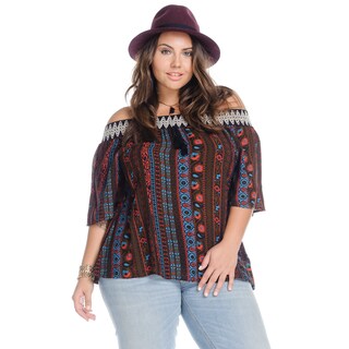 Simply Irresistible Women's Plus Size Smocked Peasant Blouse - 14129630 ...