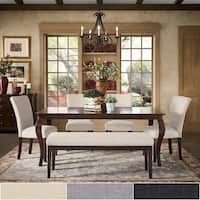 Pranzo Rectangular 72-inch Extending Dining Table and Set with Cabriole Legs by iNSPIRE Q Classic