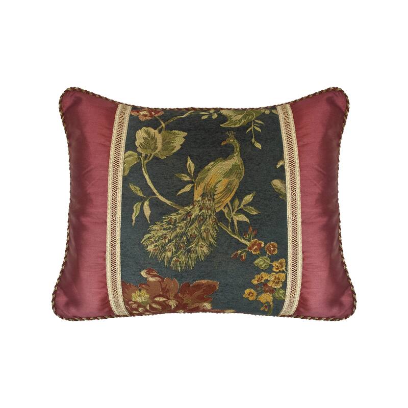 Sherry Kline Peacock 20 x 25-inch Pieced Decorative Pillow (Set of 2)