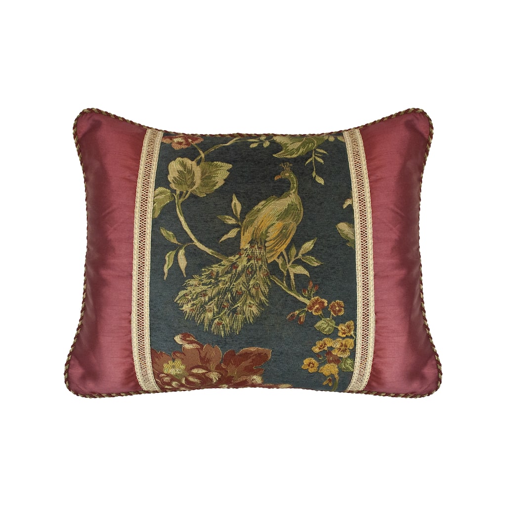 Sherry Kline Peacock 20 x 25-inch Pieced Decorative Pillow (Set of 2)