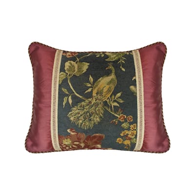 Sherry Kline Peacock 20 x 25-inch Pieced Decorative Pillow (Set of 2)
