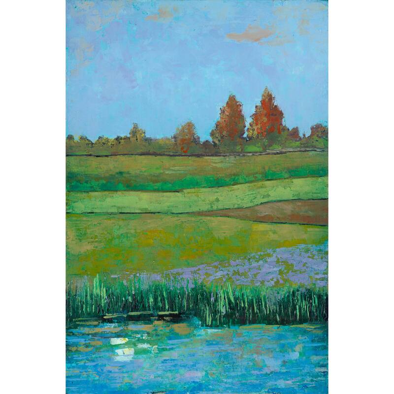 Marmont Hill - 'Impressionist Meadow II' Painting Print on Wrapped Canvas - Multi-Color