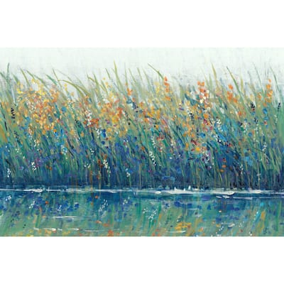 Marmont Hill - Handmade Wildflower Reflection II Print on Wrapped Canvas