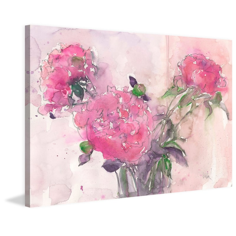 Marmont Hill - 'Pink Blush' Painting Print on Wrapped Canvas - Multi-Color